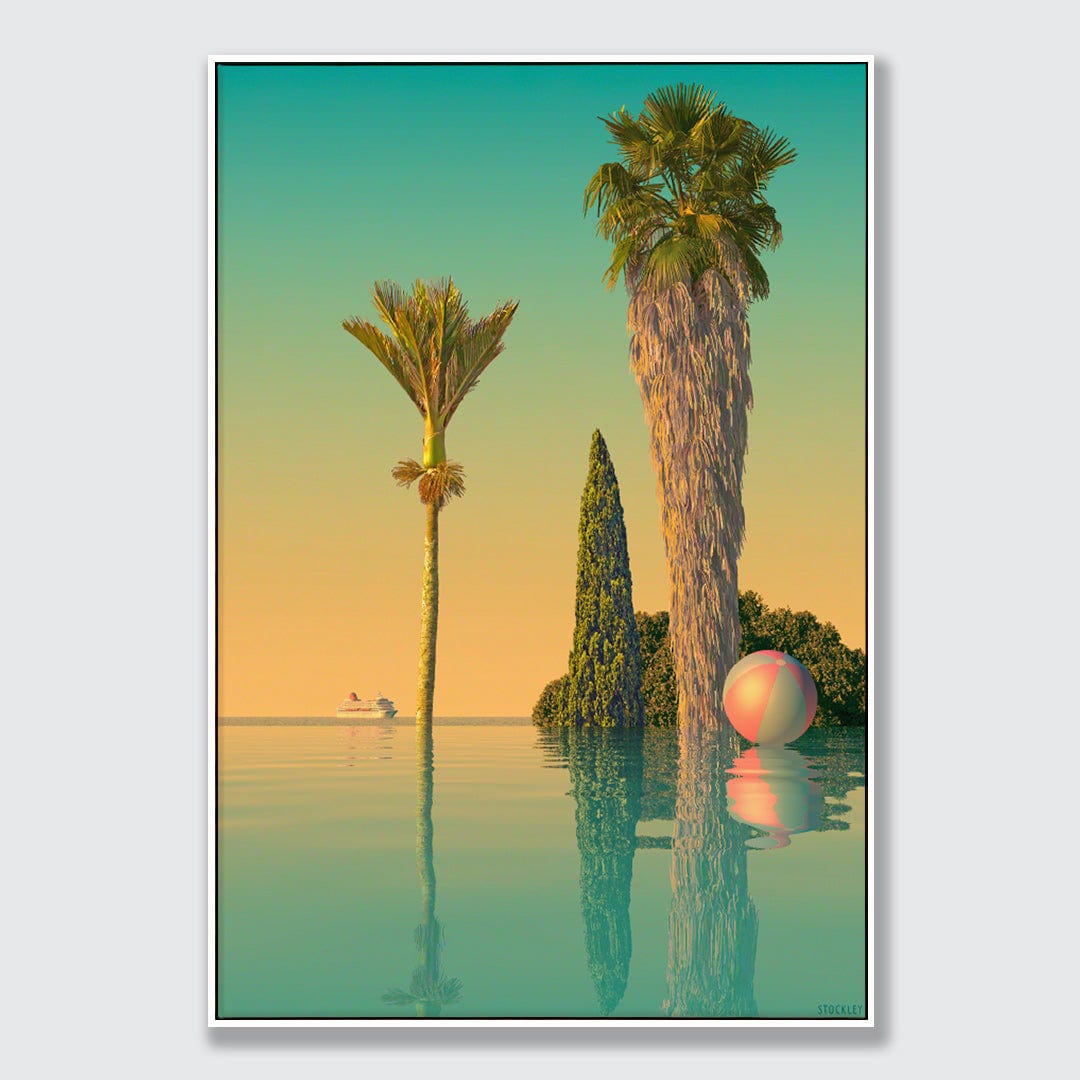 Infinity Pool Limited Edition Canvas Print by Simon Stockley