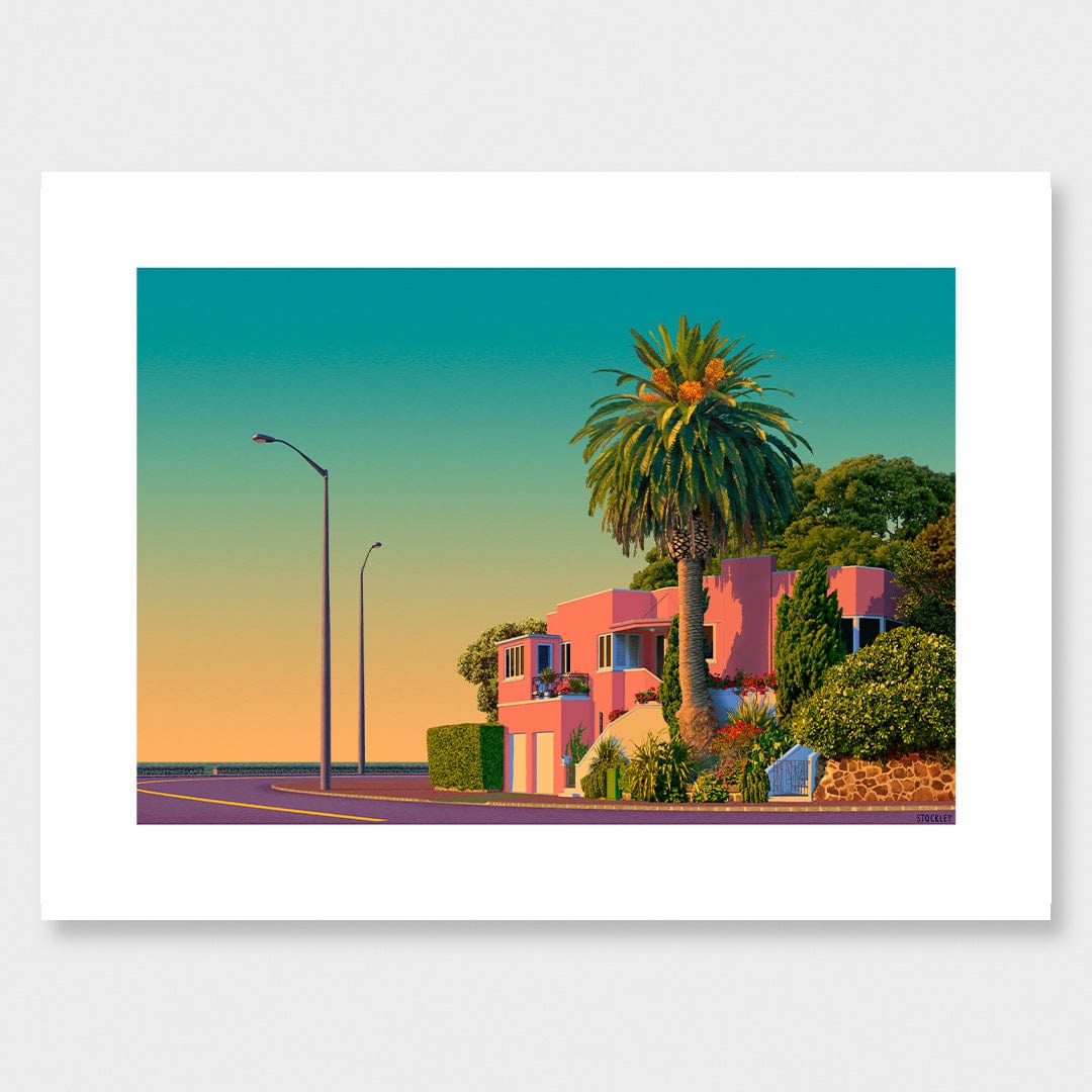 The Pink House Limited Edition Canvas Print by Simon Stockley