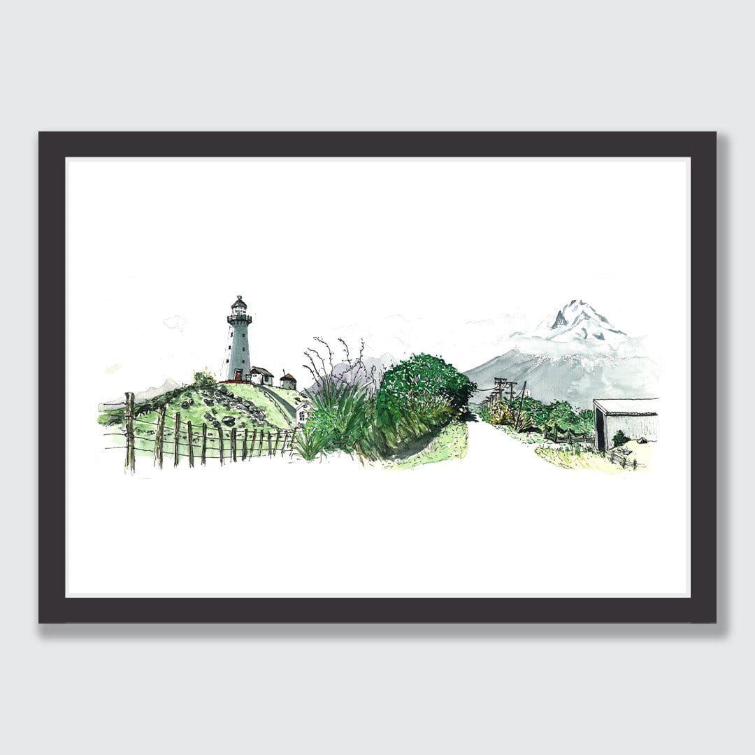 Cape Egmont Lighthouse Art Print by Laura Feller