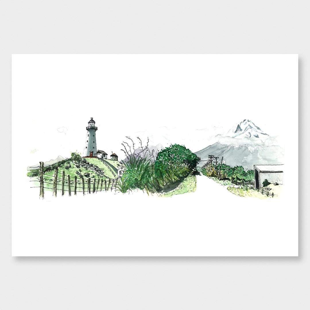 Cape Egmont Lighthouse Art Print by Laura Feller