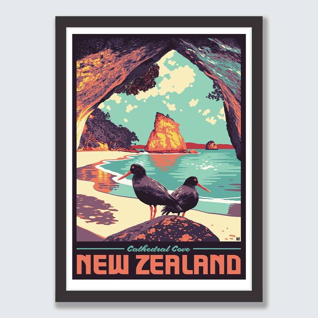 Cathedral Cove Art Print by Ross Murray