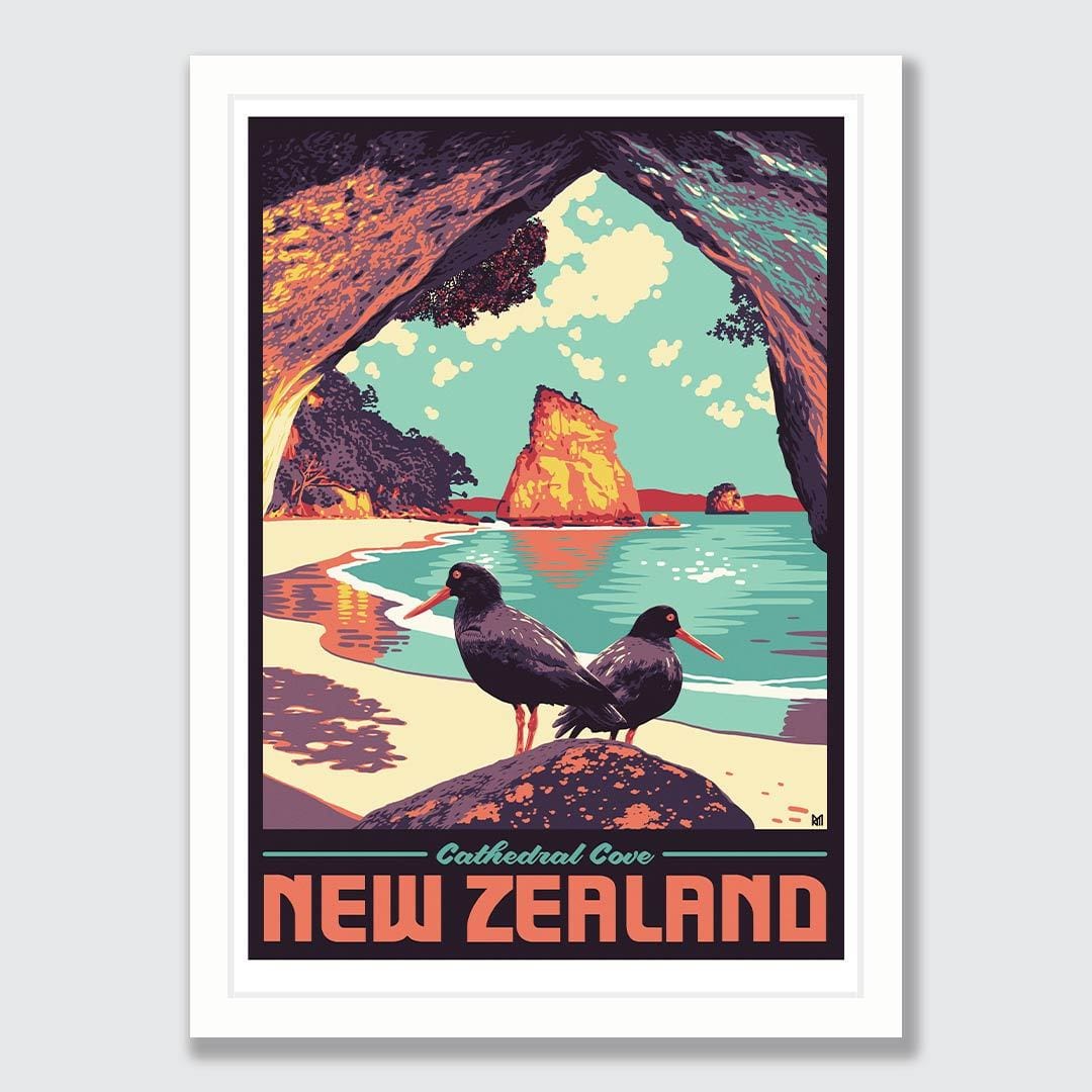 Cathedral Cove Art Print by Ross Murray