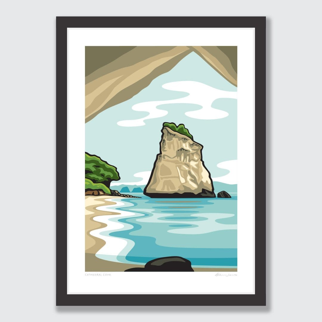 Cathedral Cove Art Print by Glenn Jones