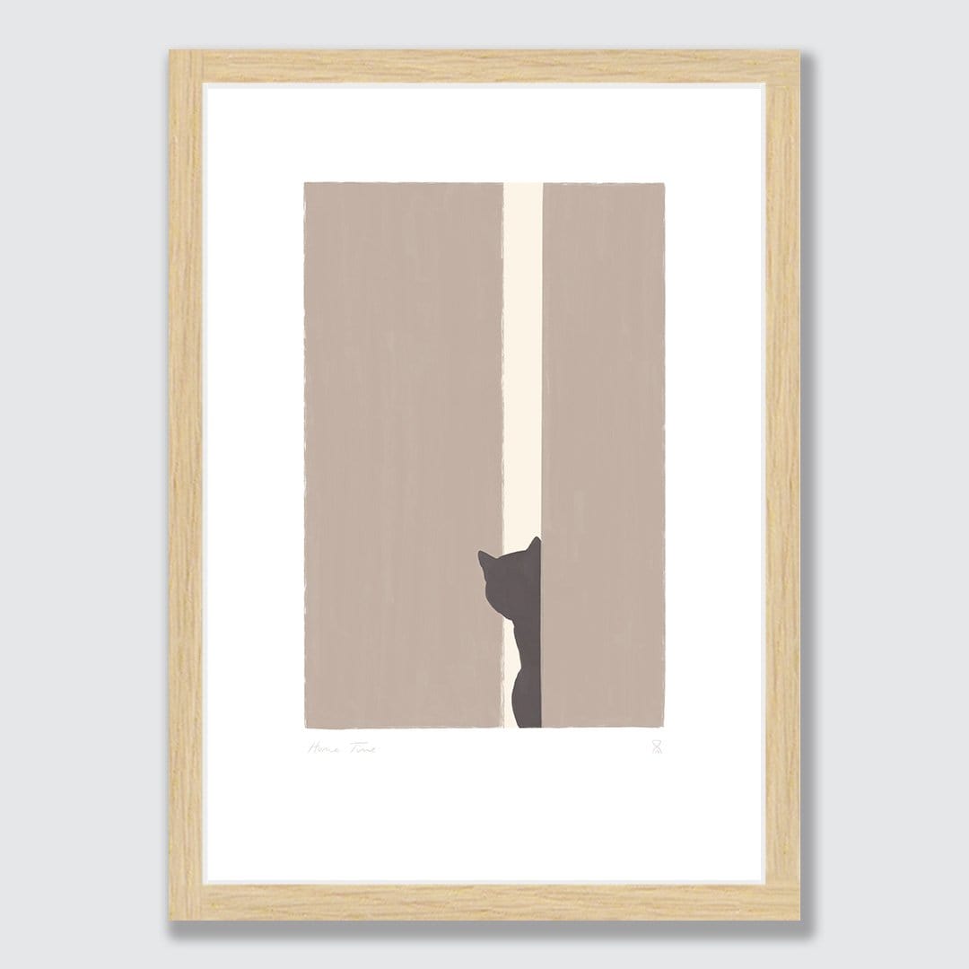 Cats Waiting Art Print by Home Time