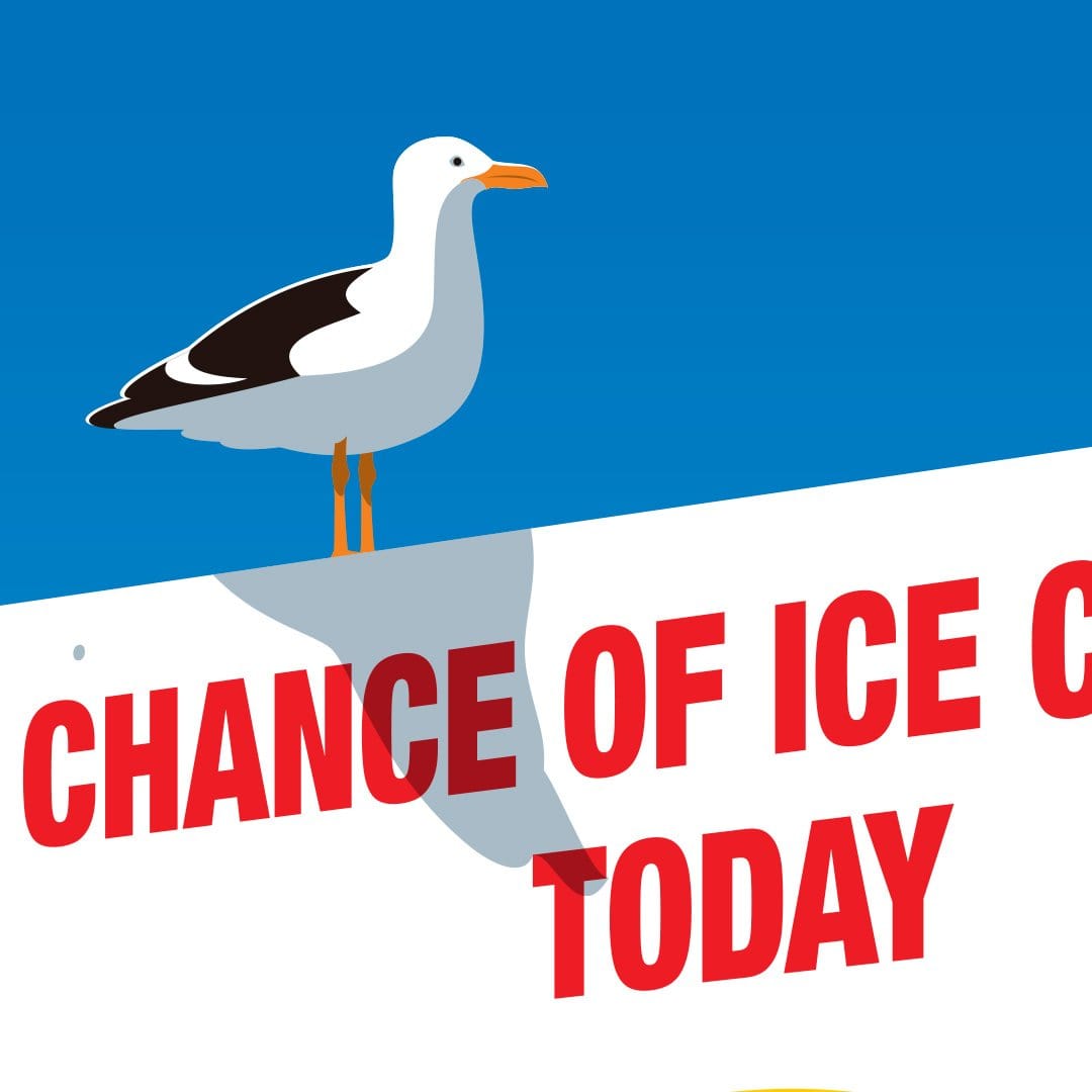 Chance of Icecream Art Print by Glenn Jones