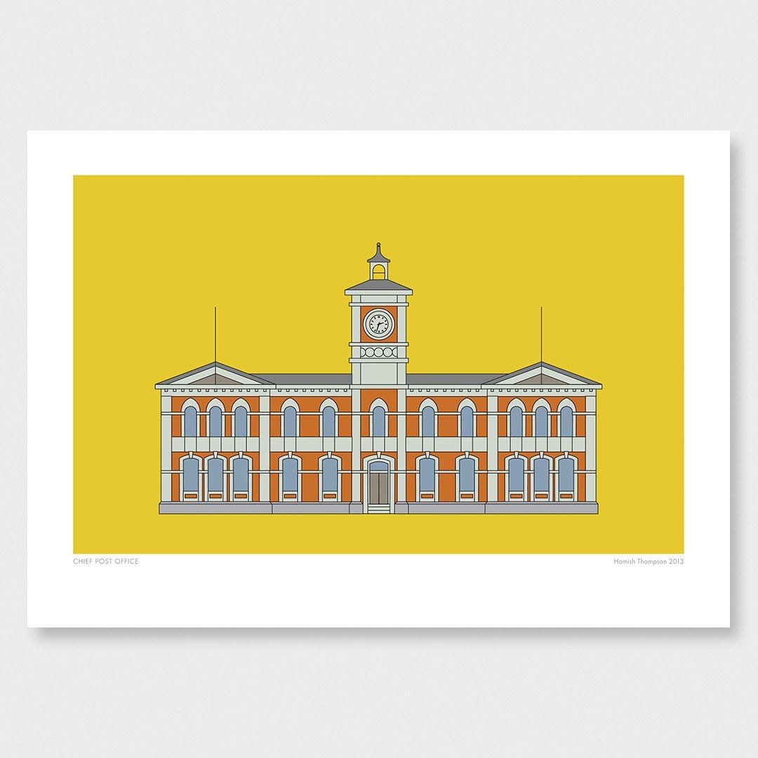 Chief Post Office Art Print by Hamish Thompson