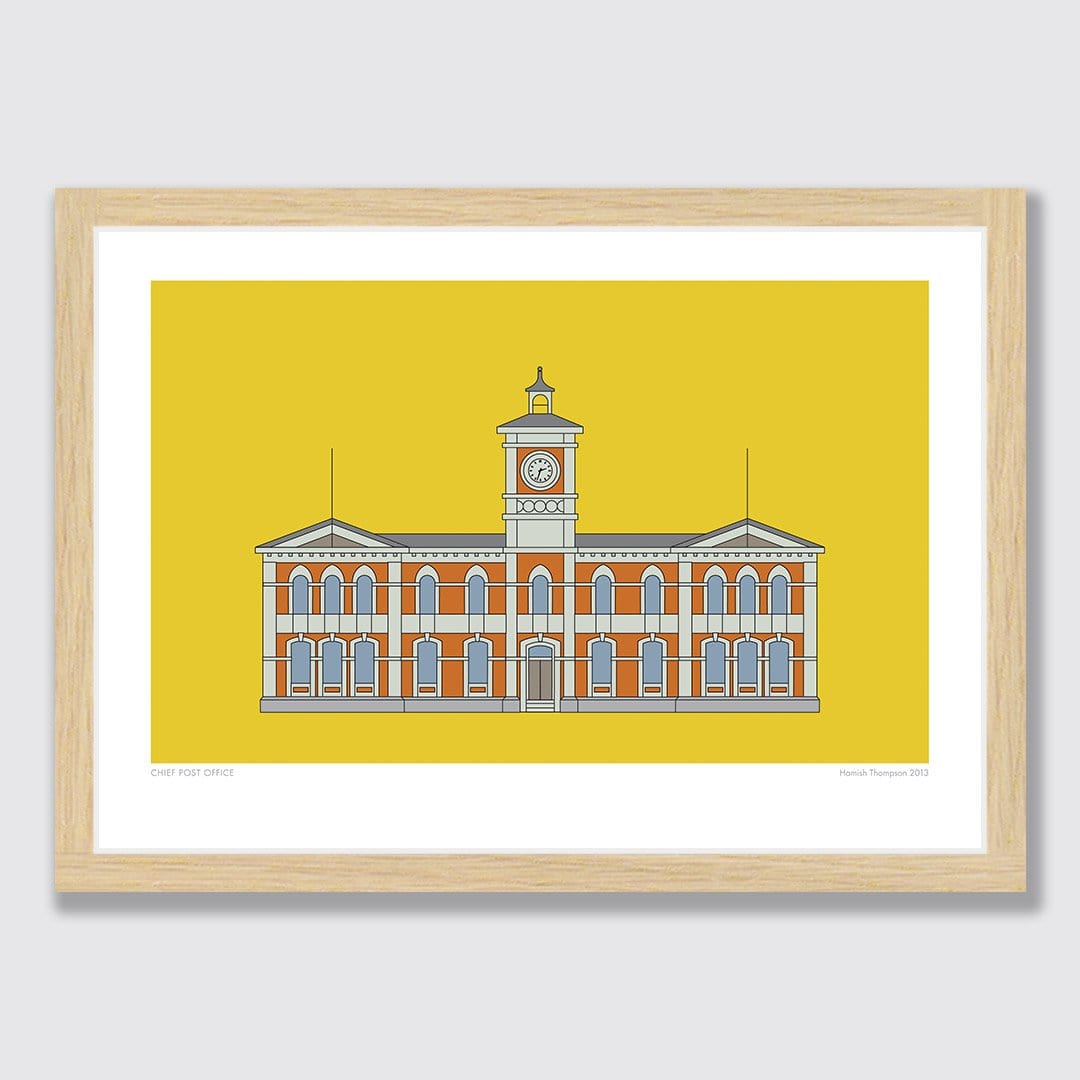 Chief Post Office Art Print by Hamish Thompson