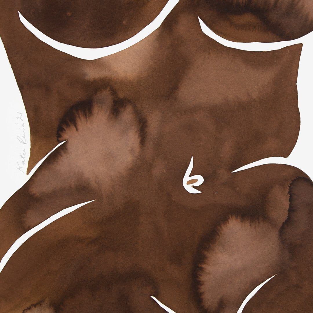 Chocolate Figure I Original Painting by Katie Revie