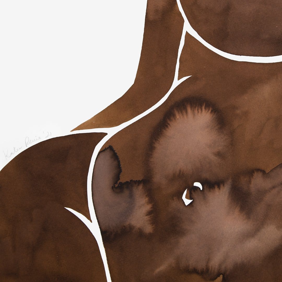 Chocolate Figure II Original Painting by Katie Revie