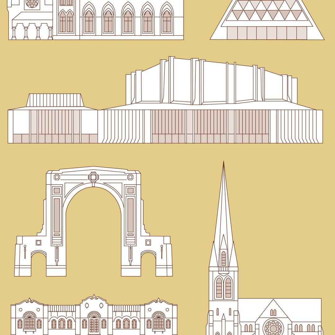 Christchurch Art Print by Hamish Thompson