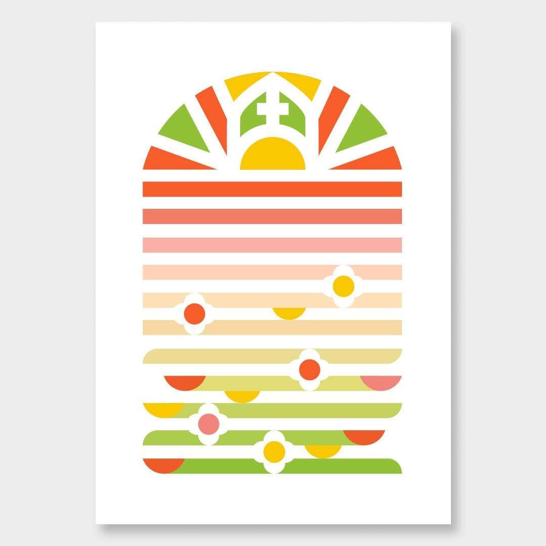Christchurch Scandi Art Print by OSLO
