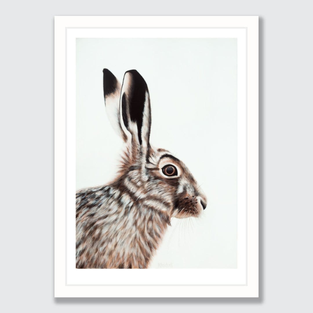 Clive Hare Art Print by Margaret Petchell
