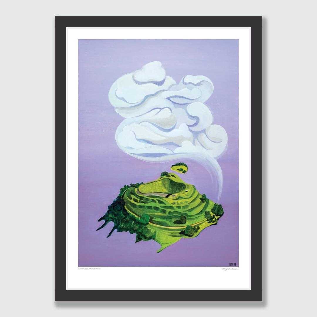 Cloud Over Maungawhau Art Print by Guy Harkness