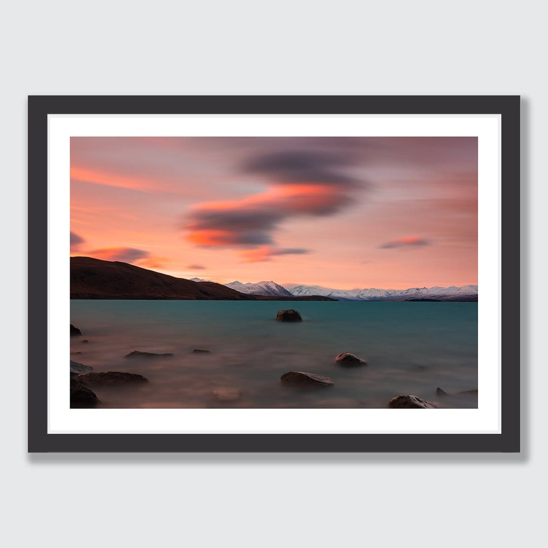 Clouds over Lake Tekapo Photographic Print by Mike Mackinven
