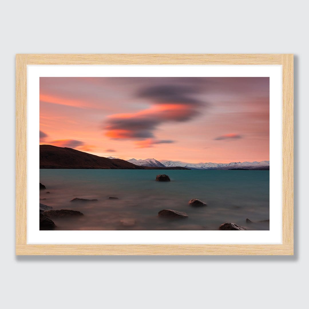 Clouds over Lake Tekapo Photographic Print by Mike Mackinven