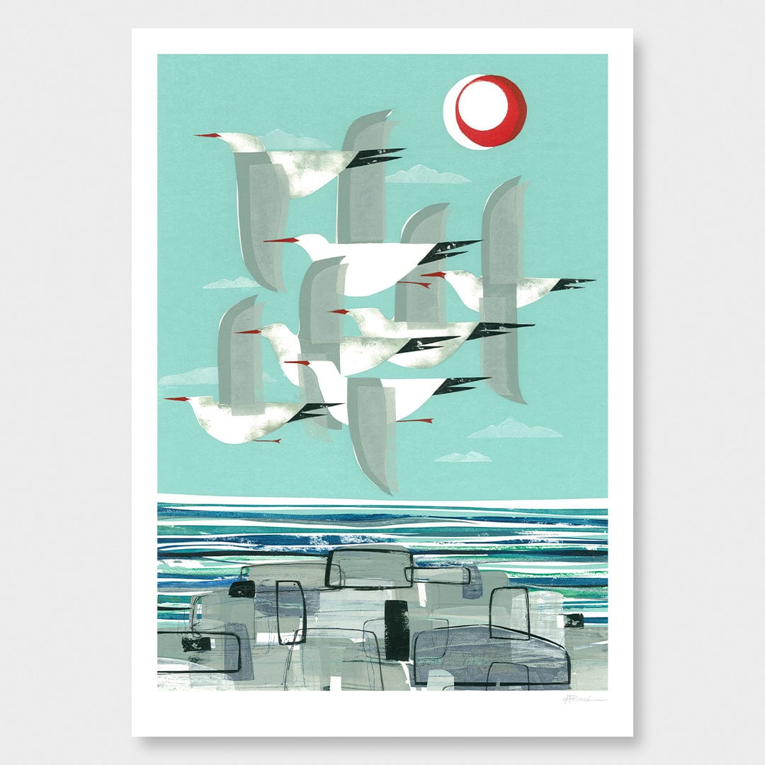 Coastguards Art Print by Holly Roach