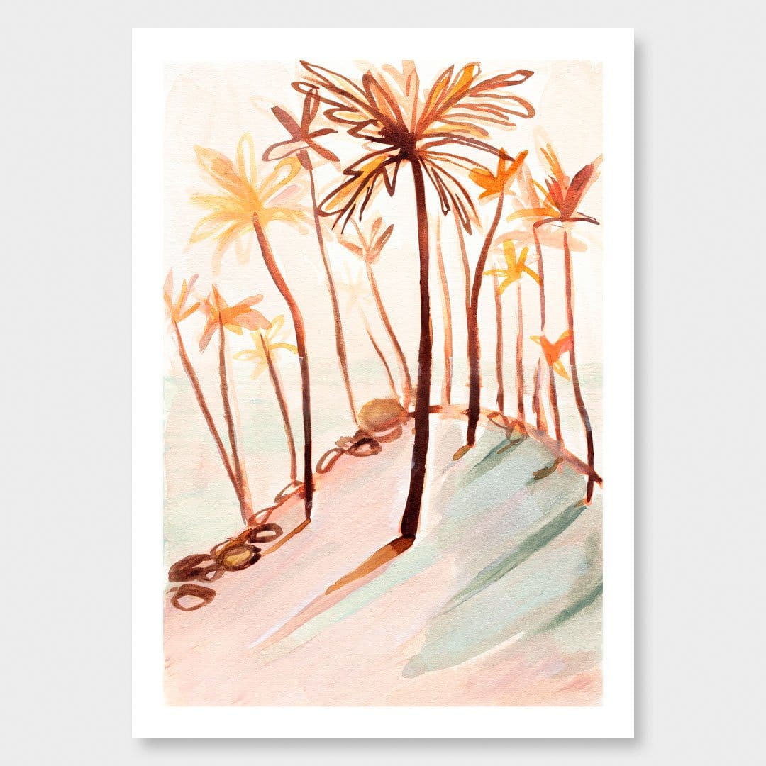 Coconut Tree Hill Art Print by Jen Sievers