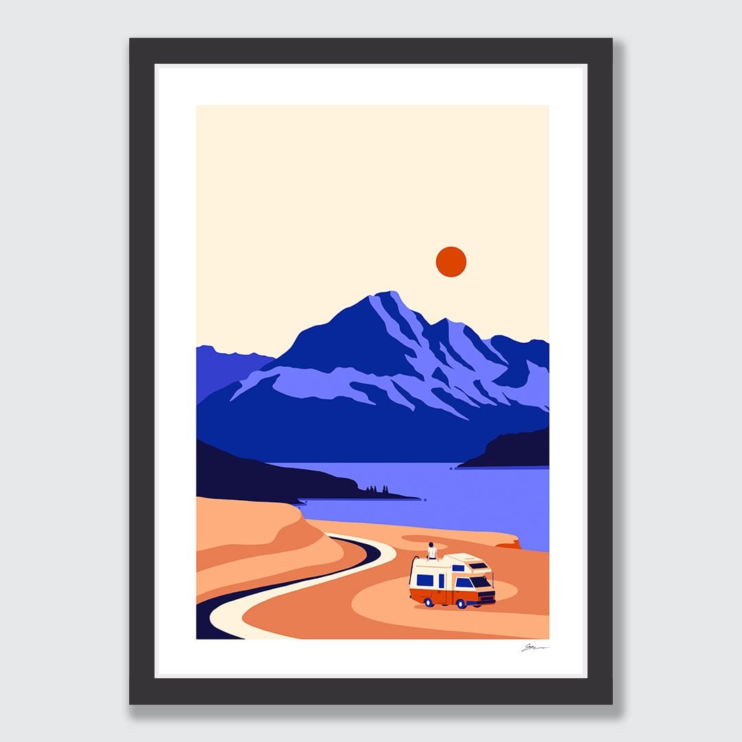 Cold Swim Aoraki Mt Cook Art Print by Grace Popplewell