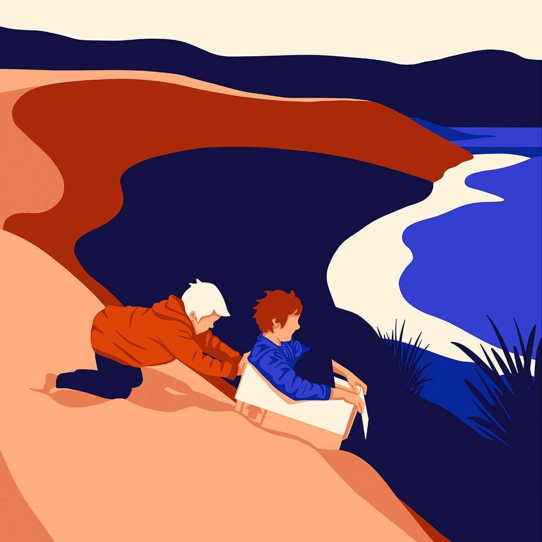 Cold Swim Bethells Art Print by Grace Popplewell