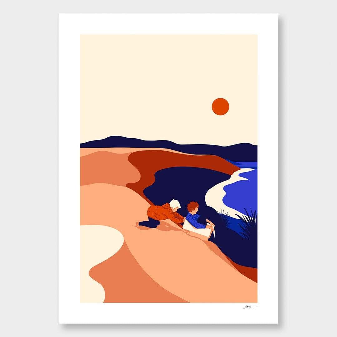 Cold Swim Bethells Art Print by Grace Popplewell