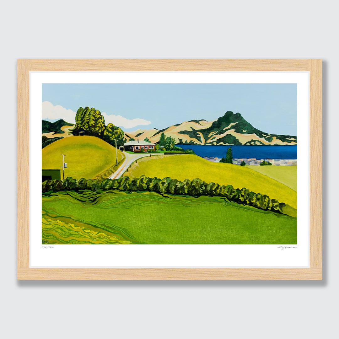Cooks Beach Art Print by Guy Harkness