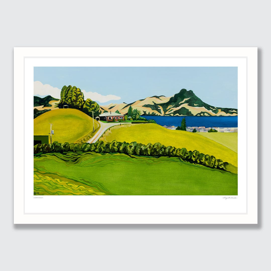 Cooks Beach Art Print by Guy Harkness