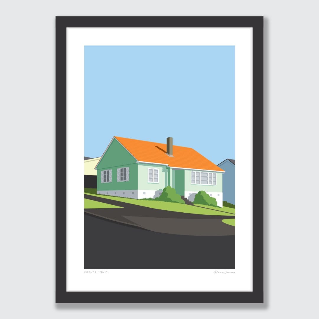 Corner House Art Print by Glenn Jones