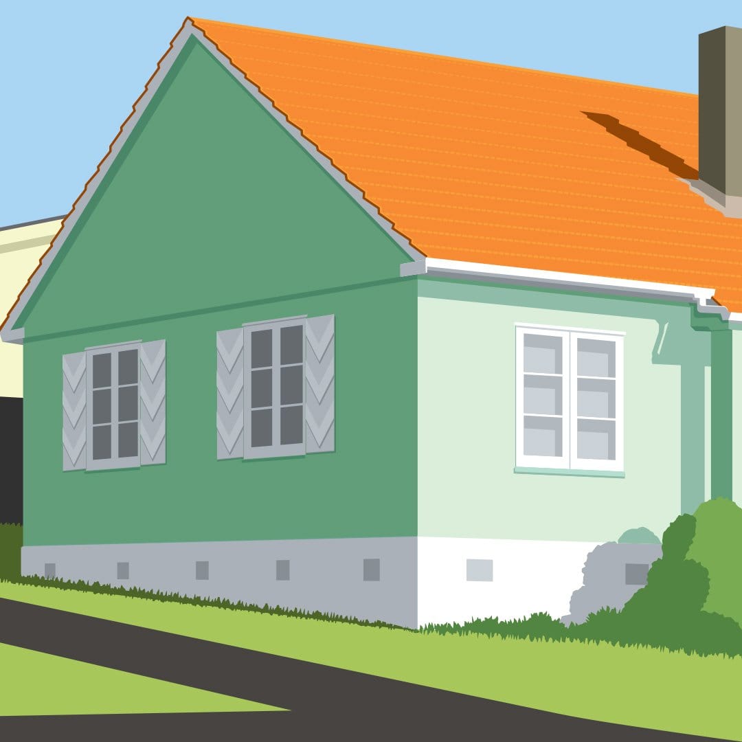 Corner House Art Print by Glenn Jones