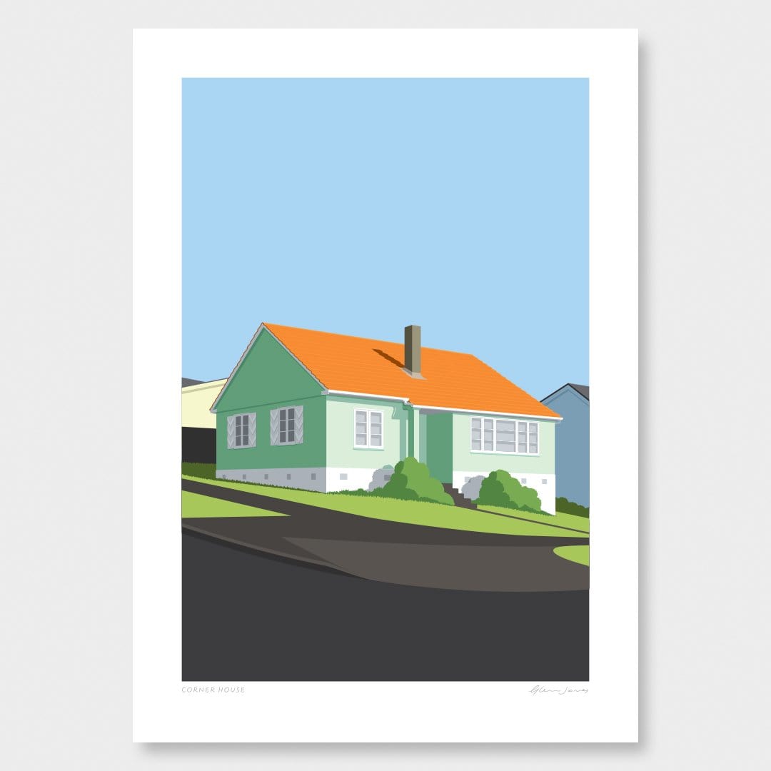 Corner House Art Print by Glenn Jones