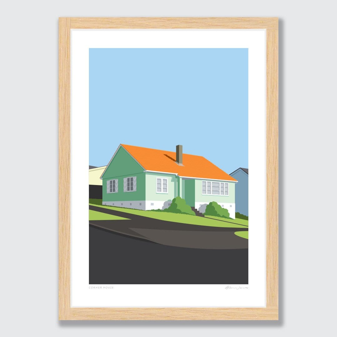 Corner House Art Print by Glenn Jones