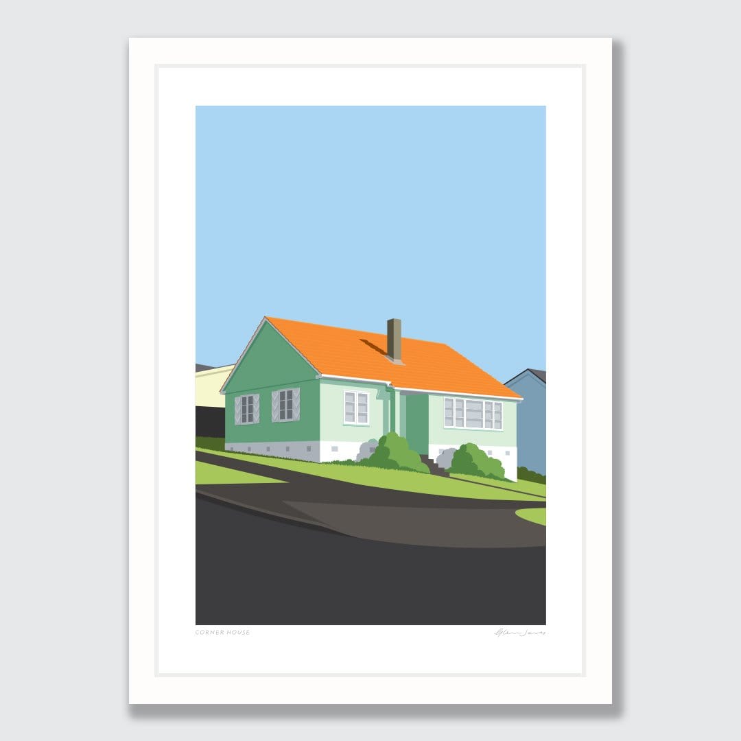 Corner House Art Print by Glenn Jones
