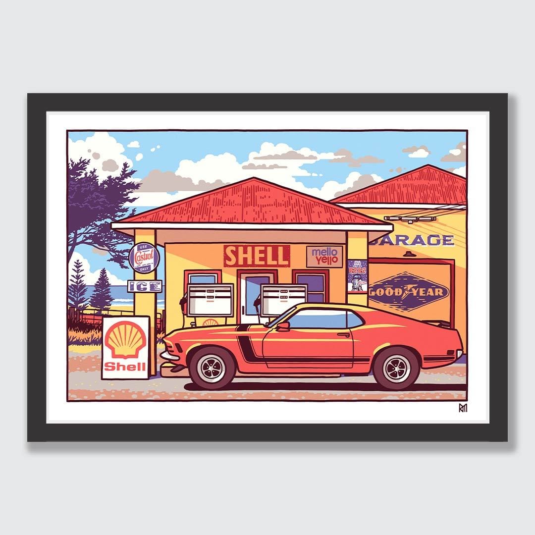 Cruisin' Art Print by Ross Murray