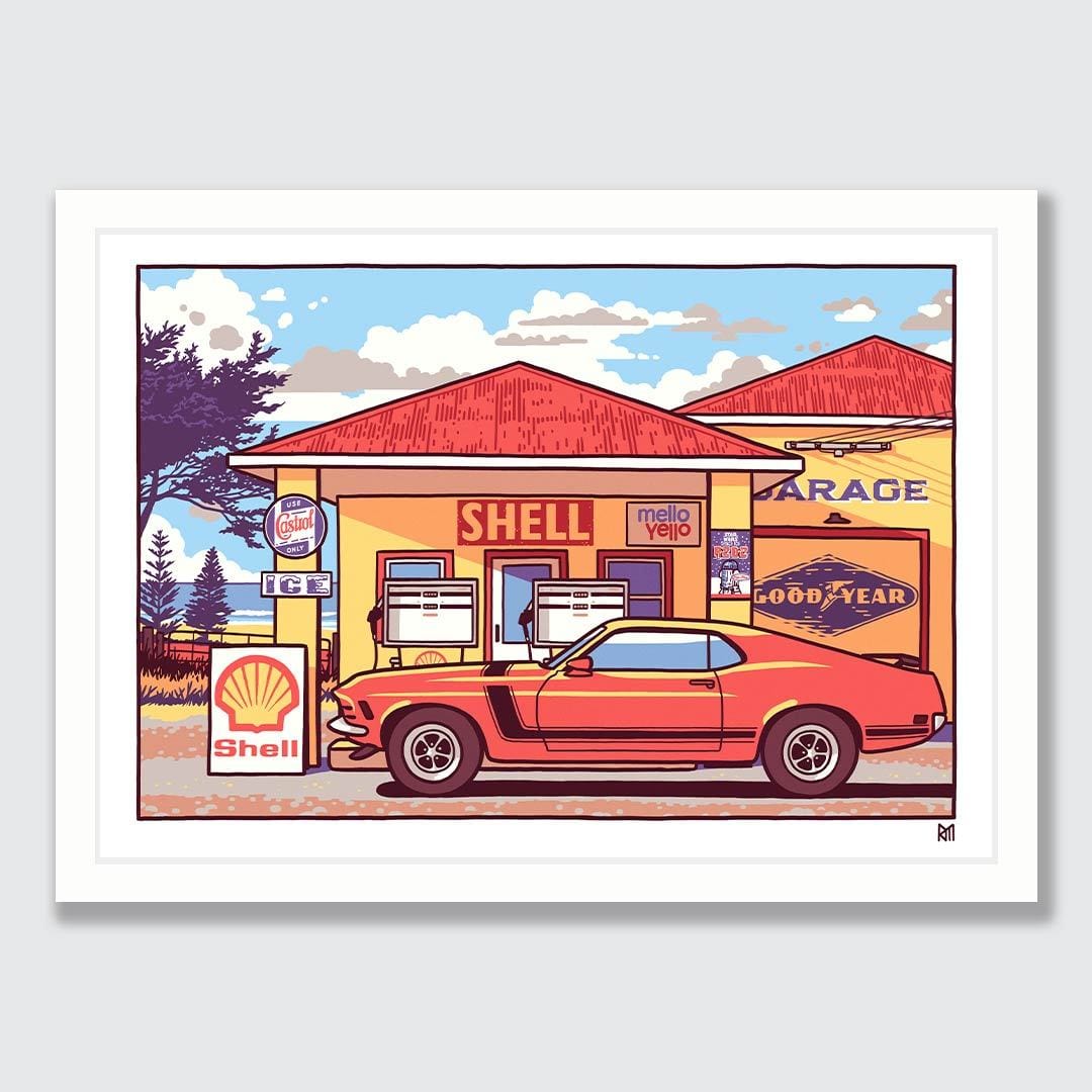 Cruisin' Art Print by Ross Murray