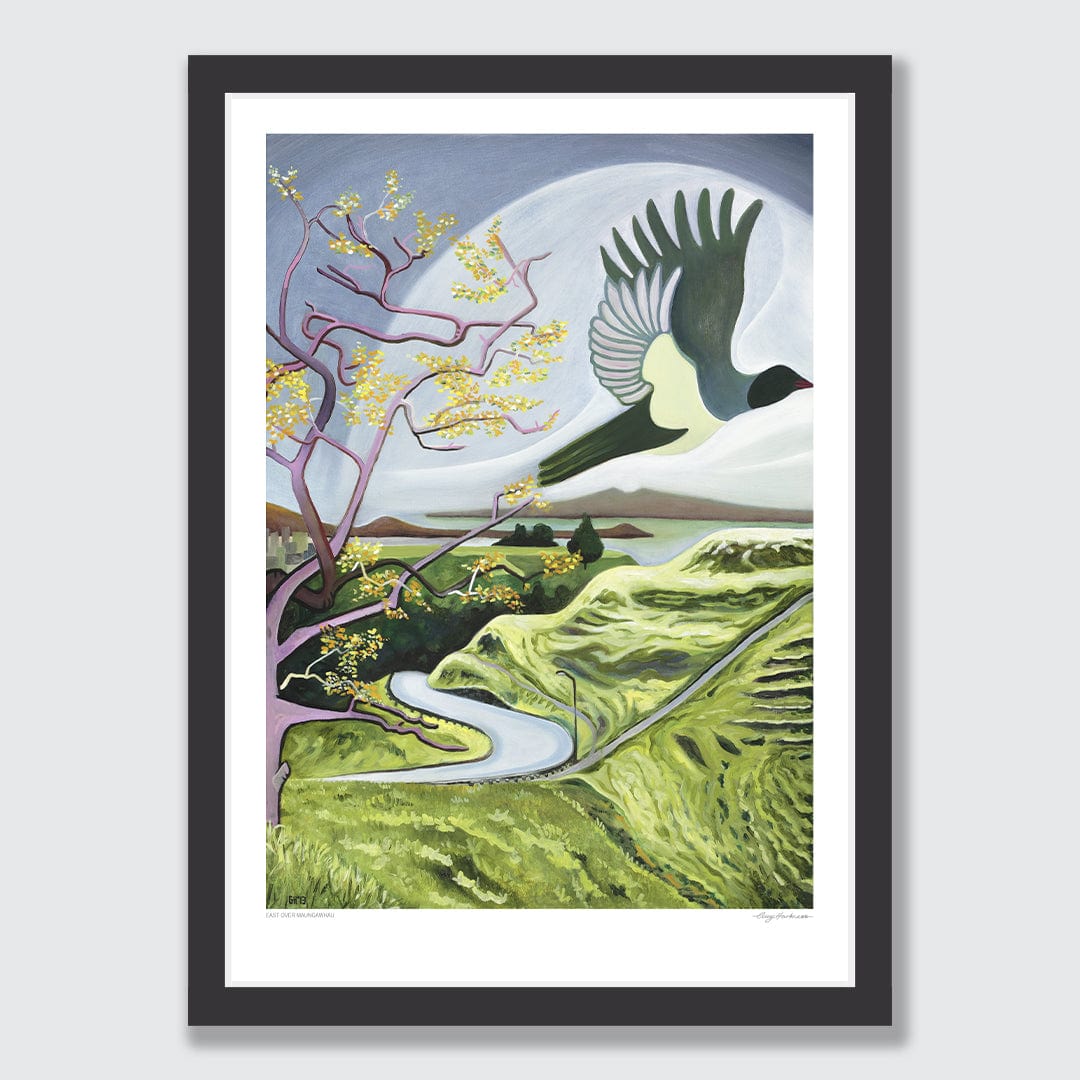 East Over Maungawhau Art Print by Guy Harkness