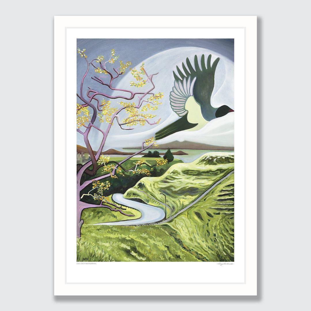 East Over Maungawhau Art Print by Guy Harkness