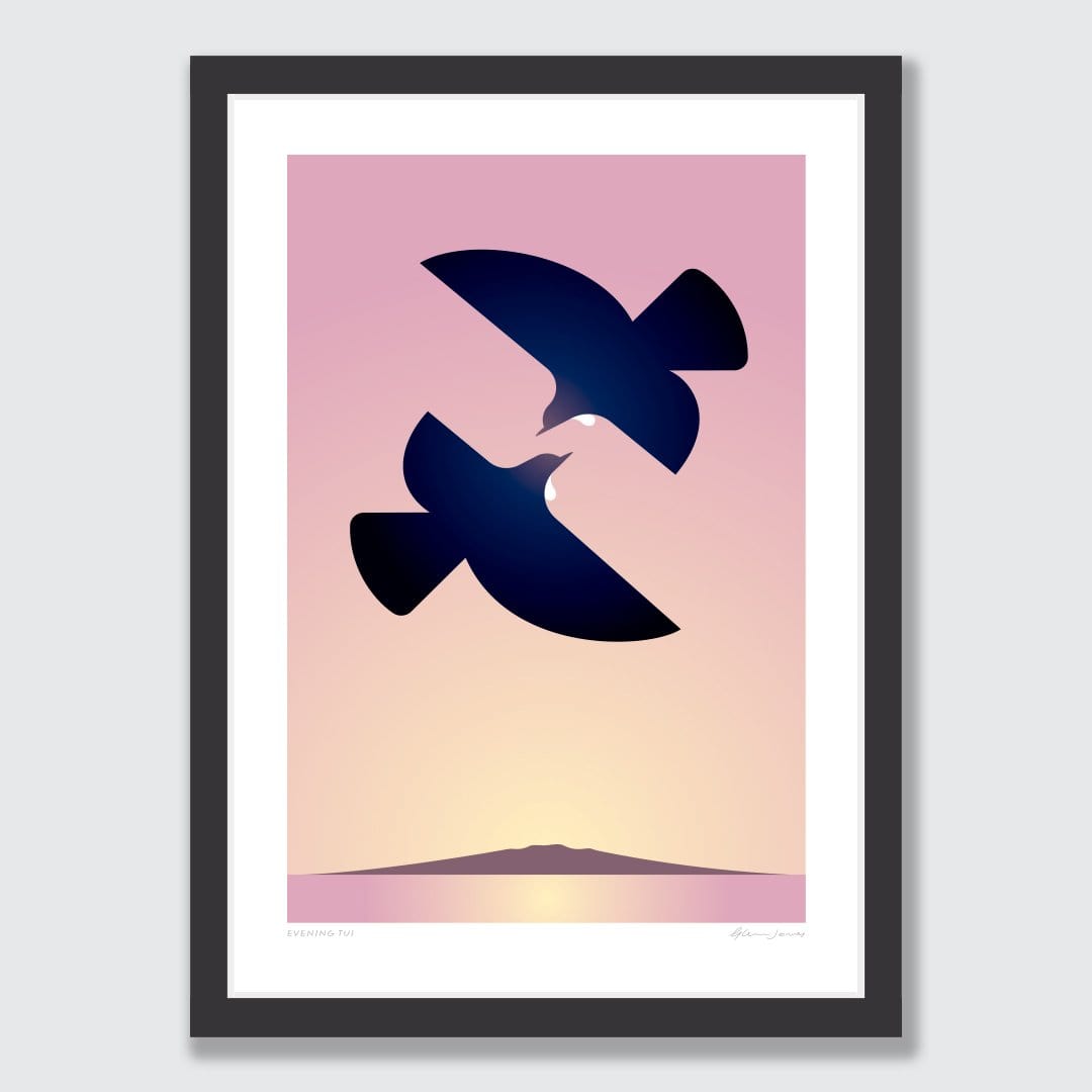 Evening Tui Art Print by Glenn Jones