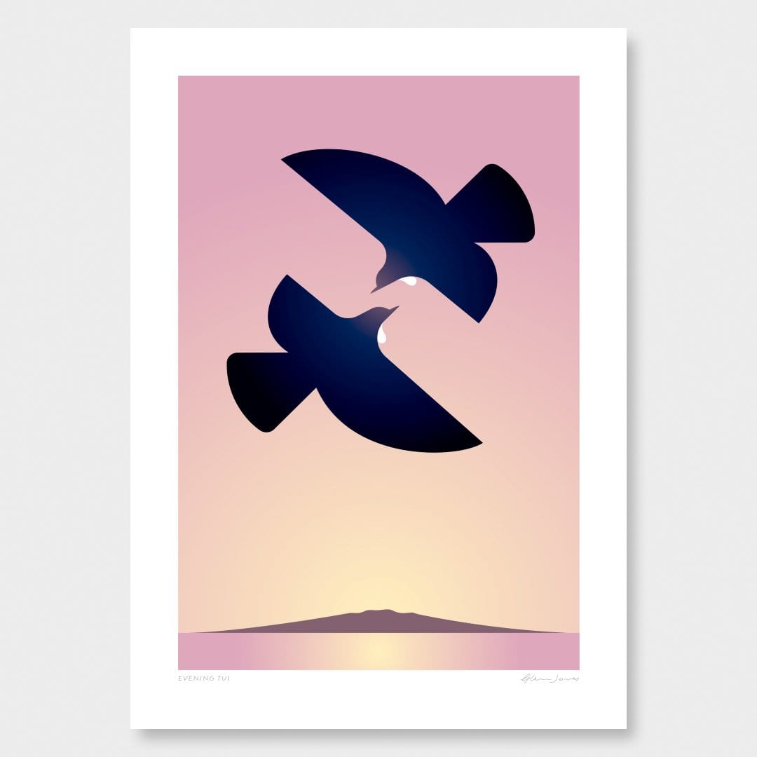 Evening Tui Art Print by Glenn Jones