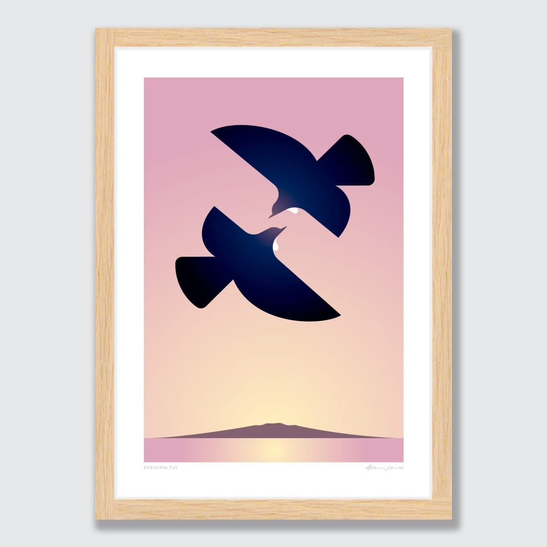 Evening Tui Art Print by Glenn Jones