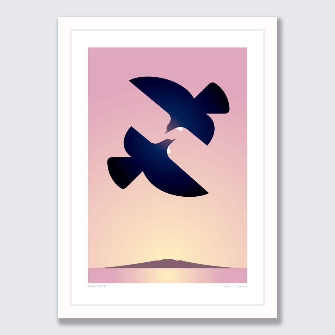 Evening Tui Art Print by Glenn Jones