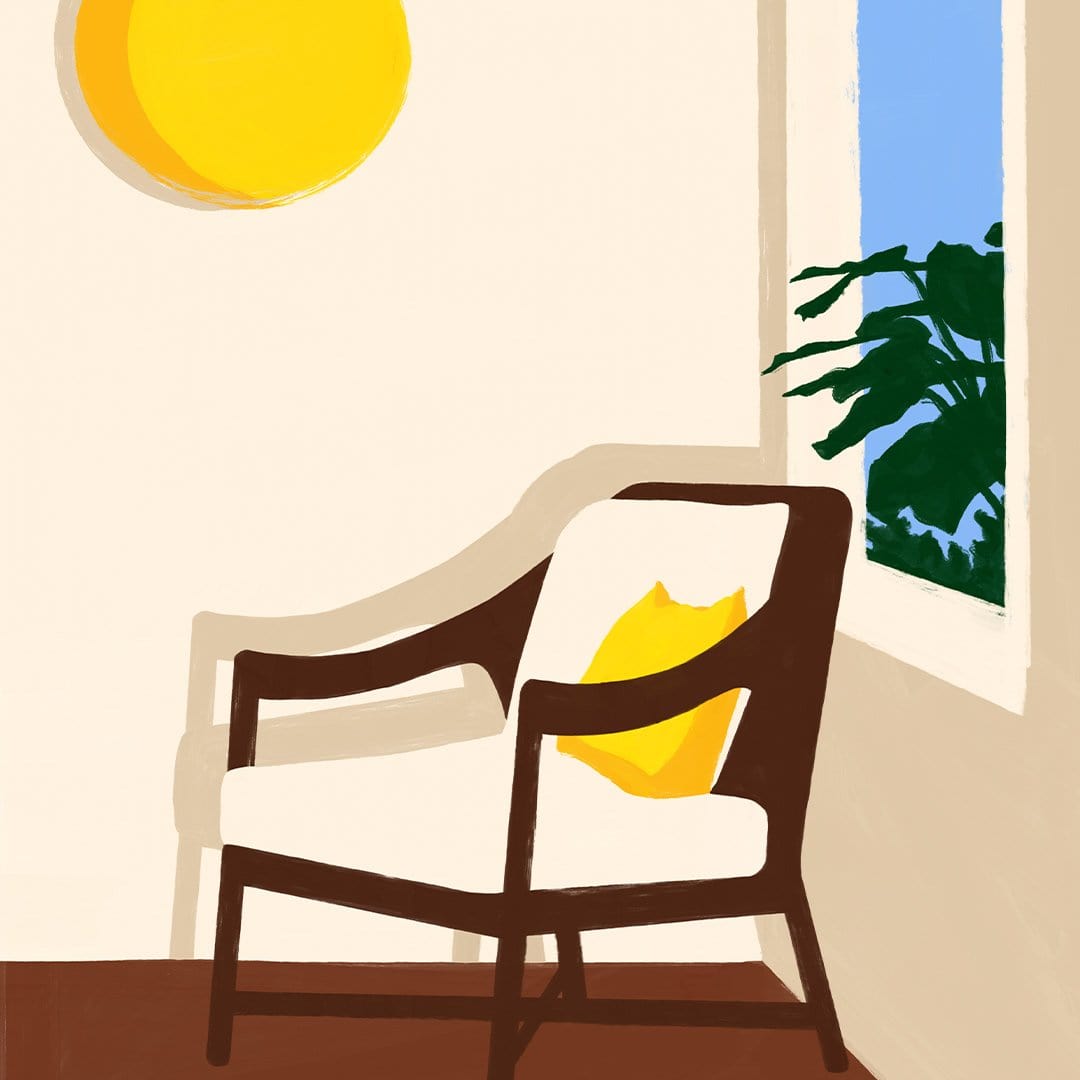 My Favourite Chair Art Print by Home Time