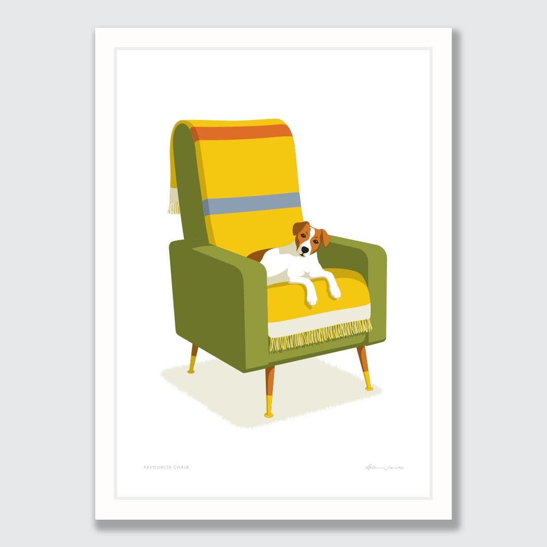 Favourite Chair Art Print by Glenn Jones