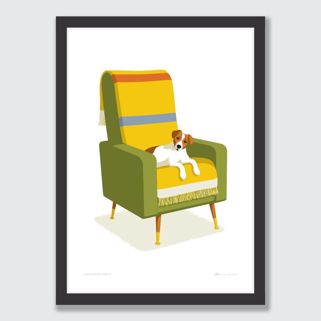 Favourite Chair Art Print by Glenn Jones