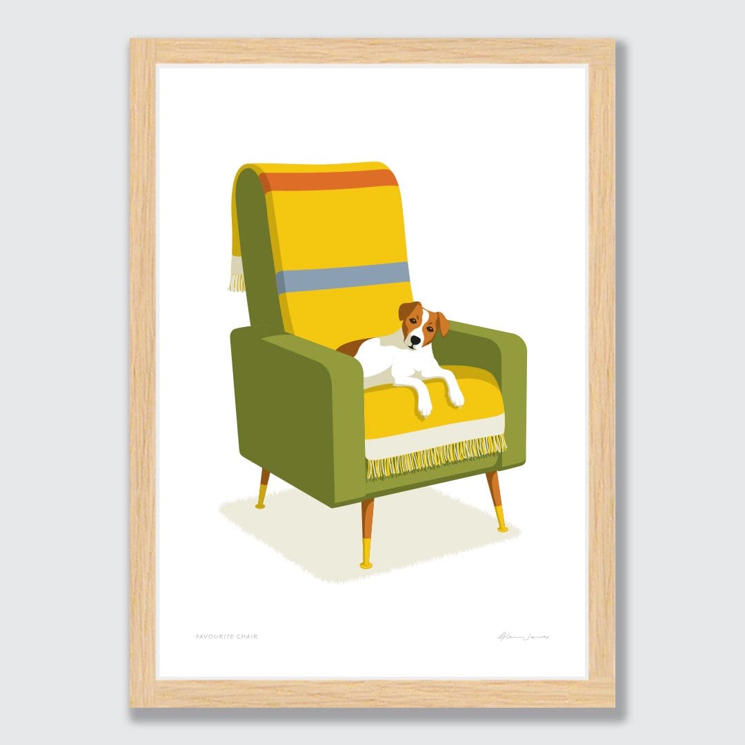 Favourite Chair Art Print by Glenn Jones