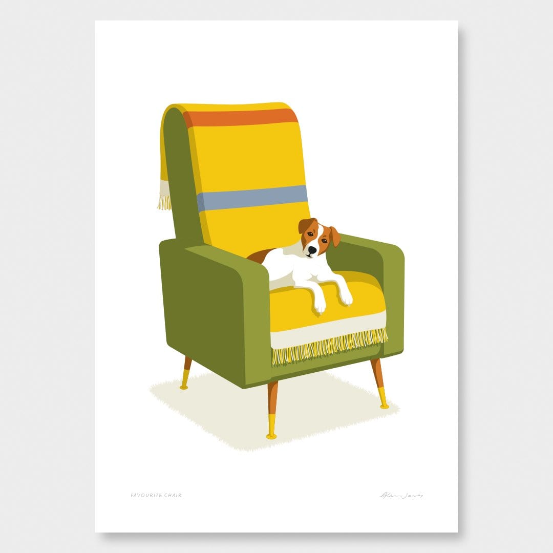 Favourite Chair Art Print by Glenn Jones