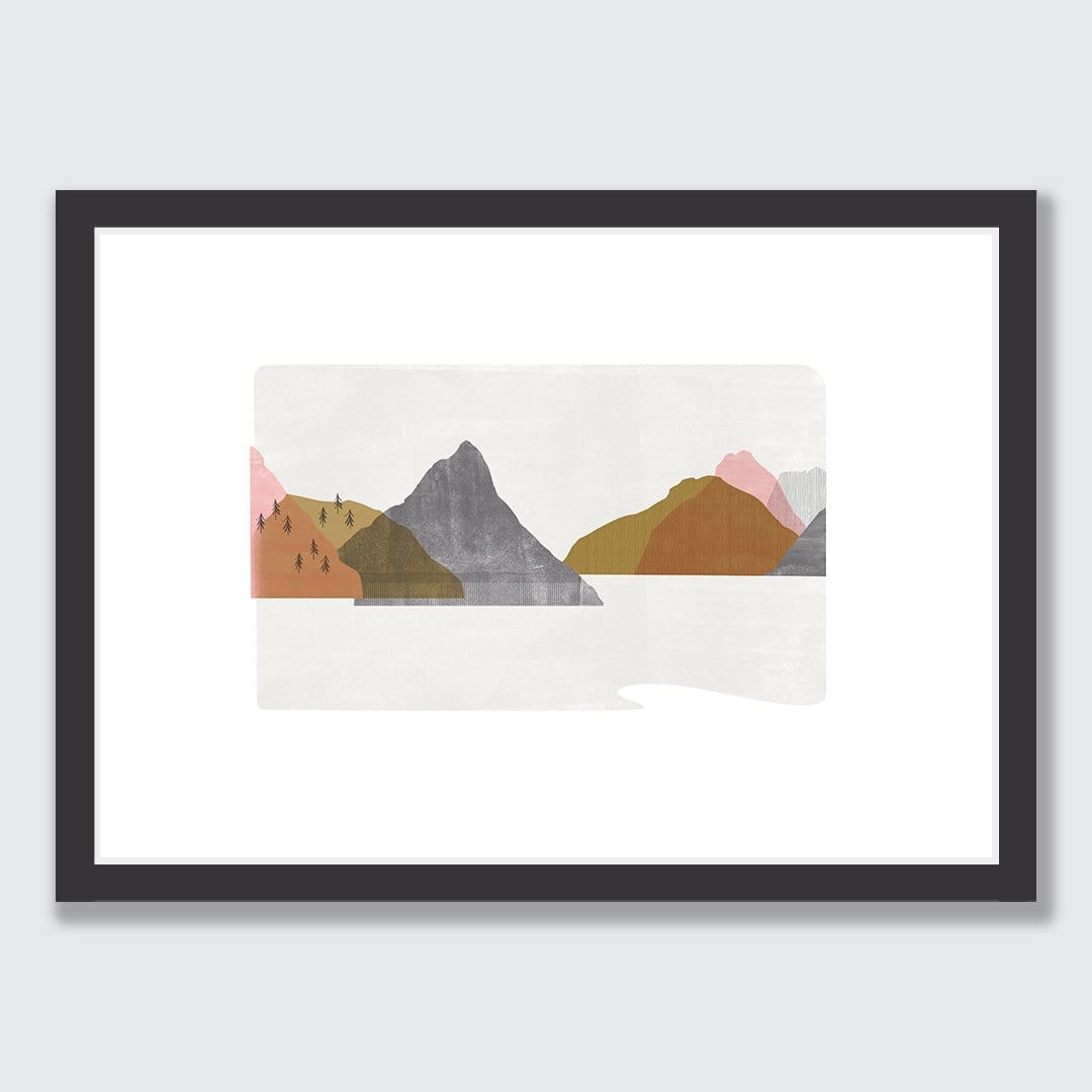 Fiordland Pink Art Print by Sarah Parkinson
