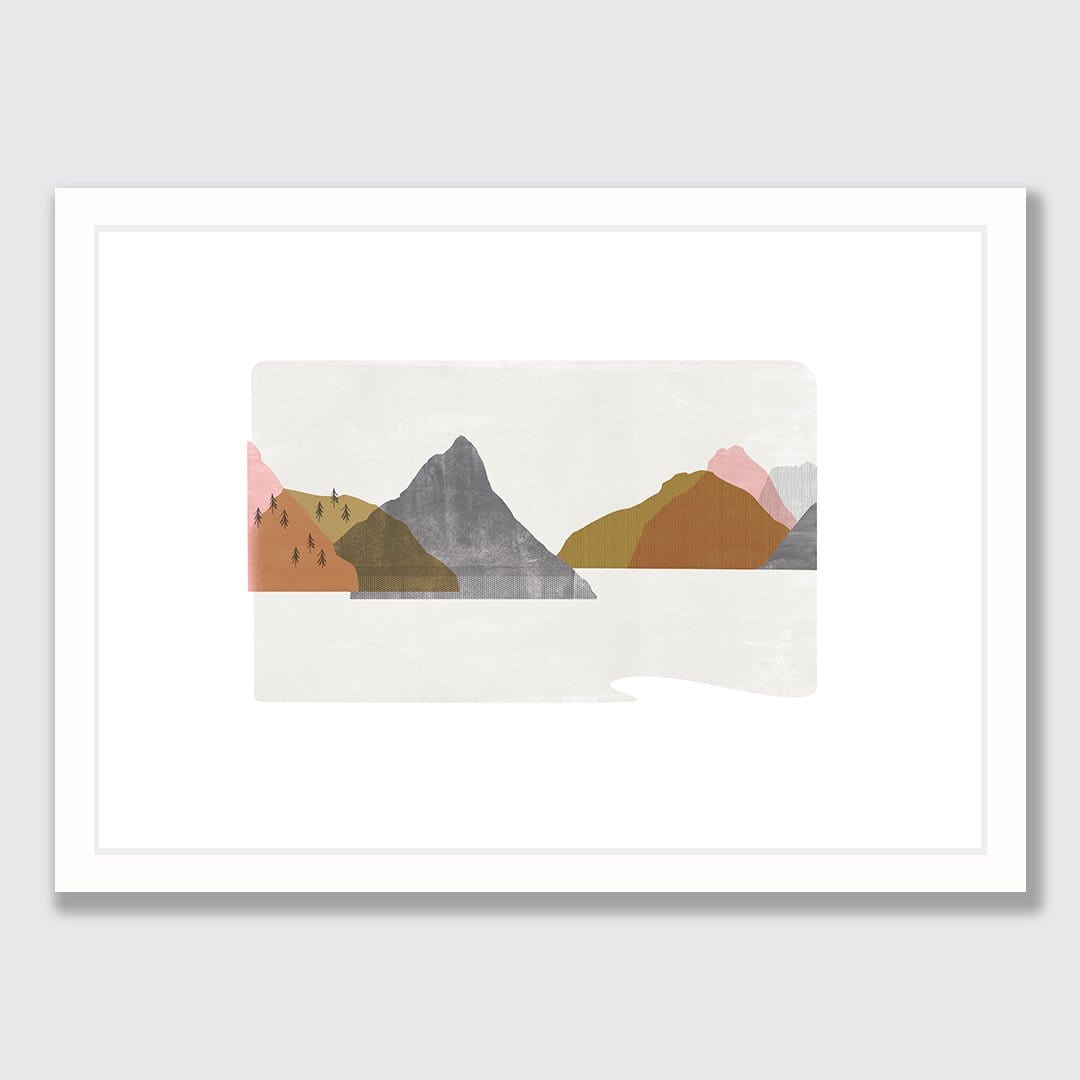Fiordland Pink Art Print by Sarah Parkinson