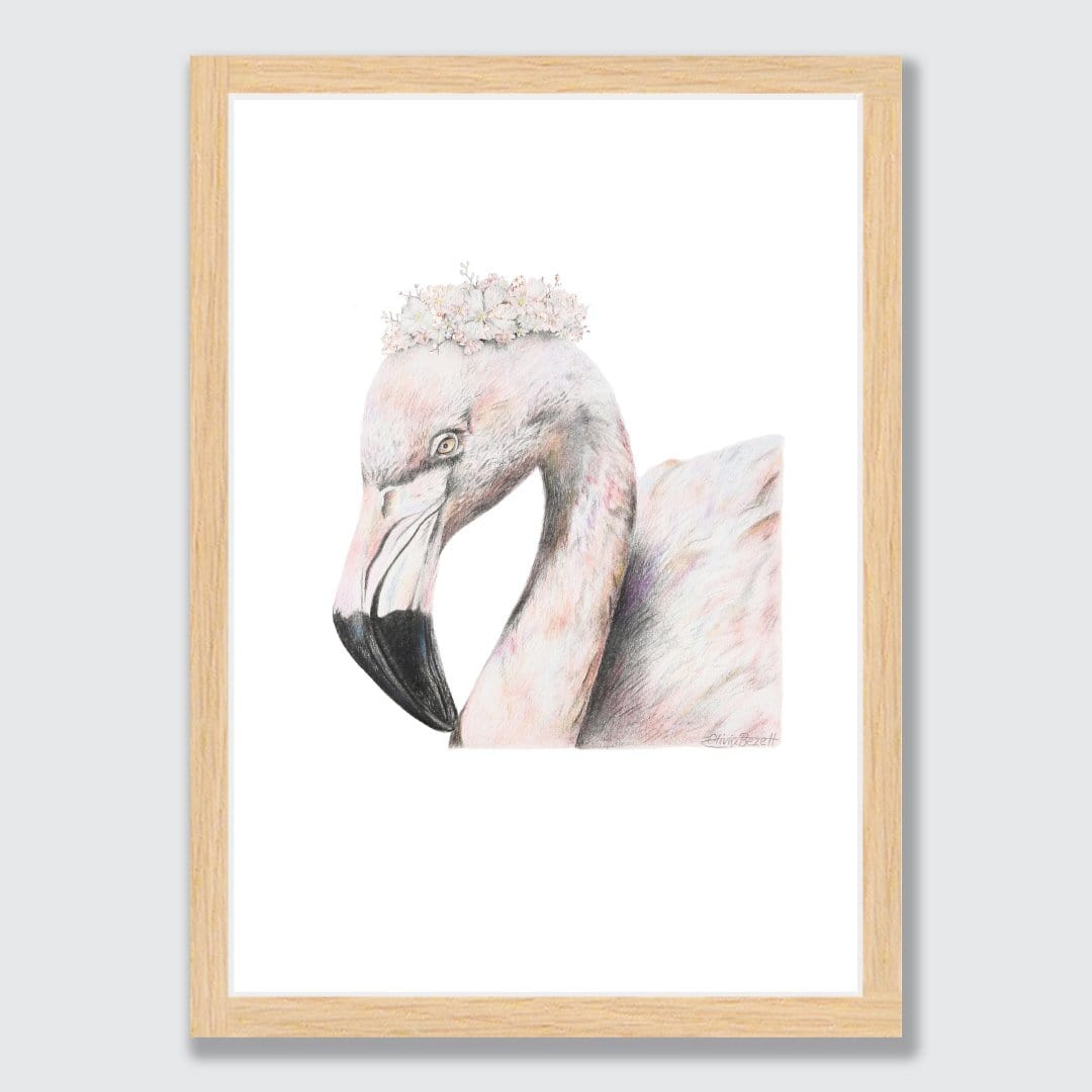 Flamingo Art Print by Olivia Bezett