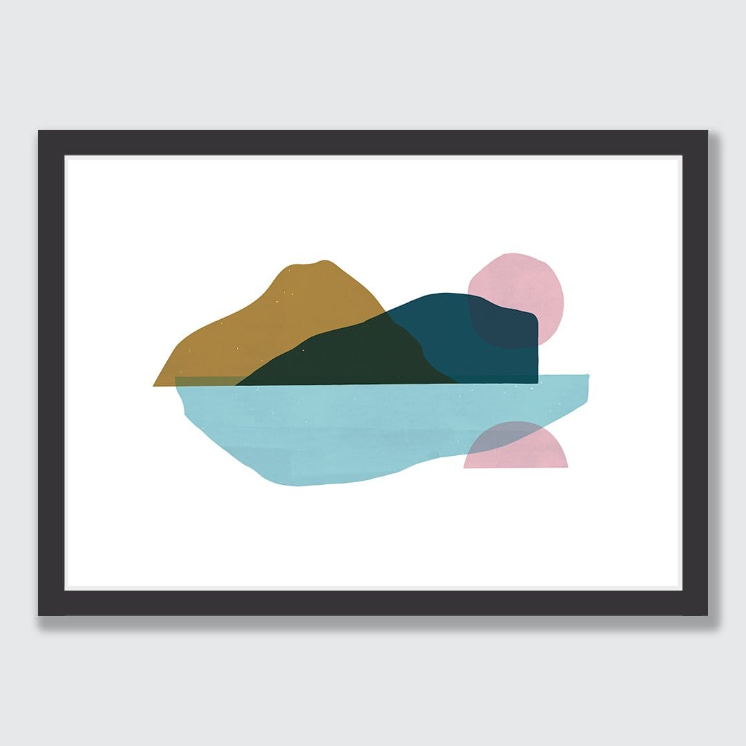 Floating Island Mustard Art Print by Sarah Parkinson