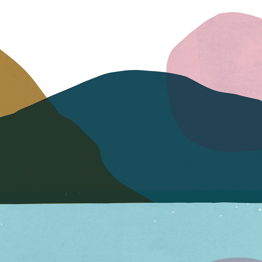 Floating Island Mustard Art Print by Sarah Parkinson