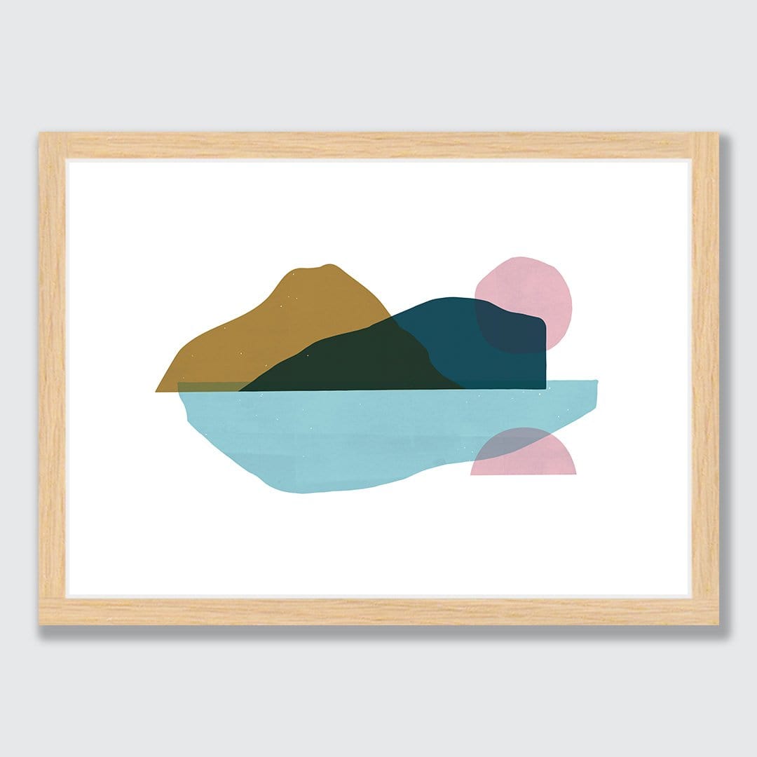 Floating Island Mustard Art Print by Sarah Parkinson